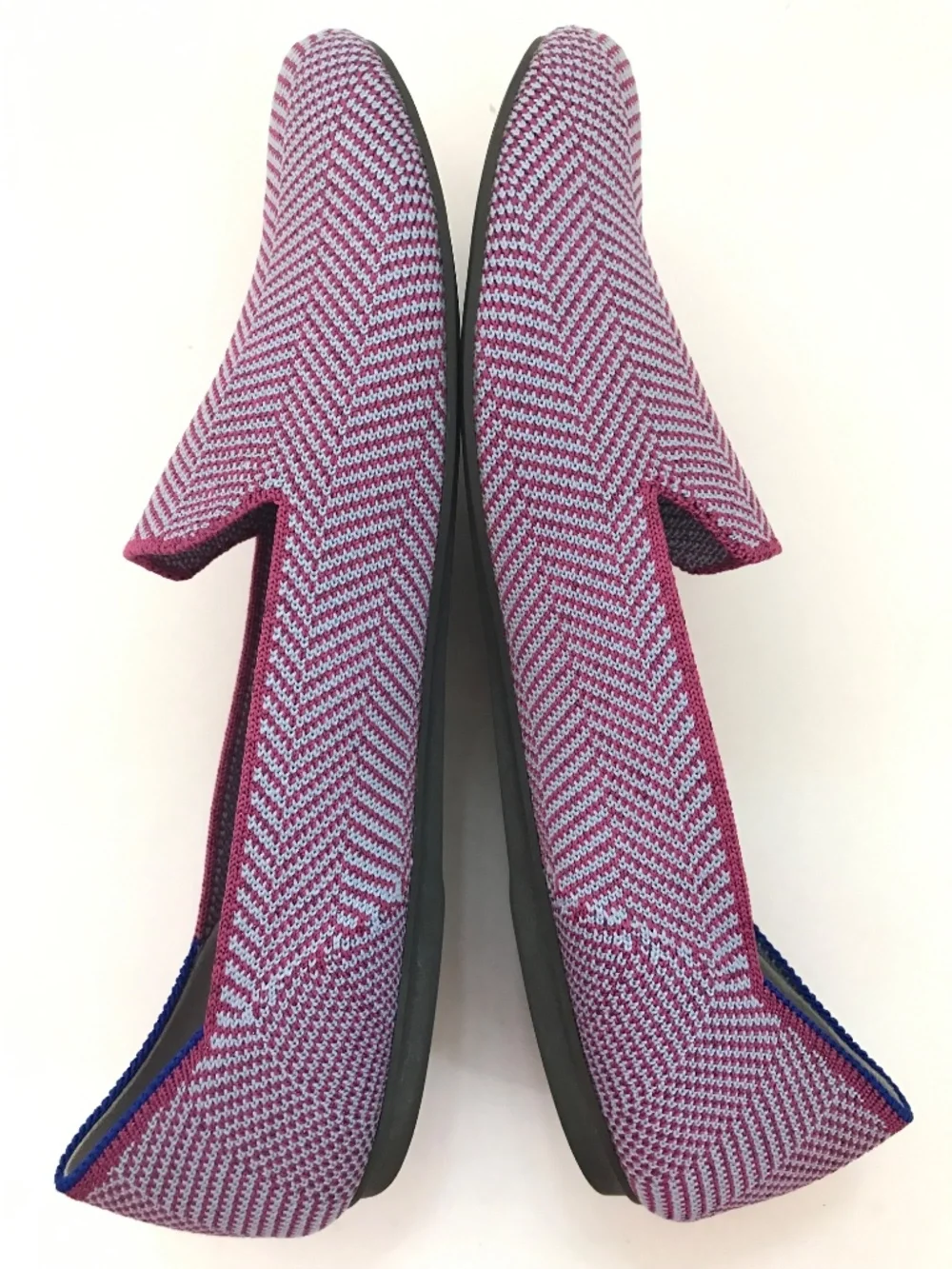 ROTHY’S The Loafer Herringbone Flat Amethyst Women’s Size 9
